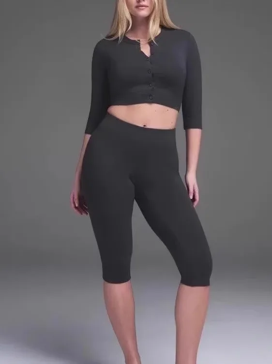 Sexy ort Svel Women's Top Faionable Slimming Online Store New Arrival Commute Sle Button Detail Regular Sve