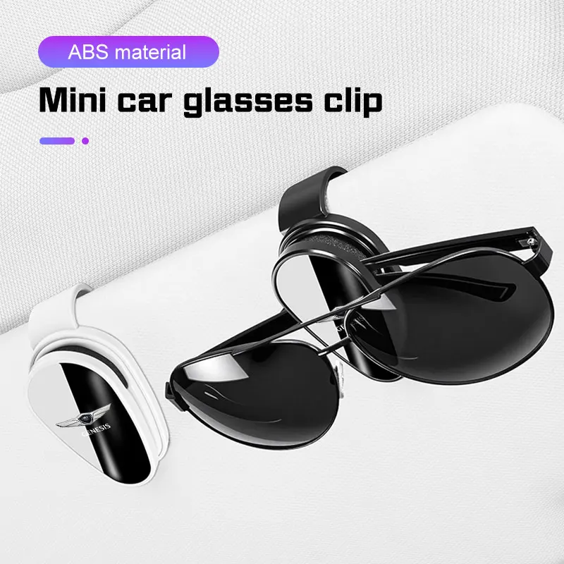 Car Sunglasses Clip Visor Glasses Holder Storage Clip Accessories For Genesis G80 GV70 GV80 GV60 G70 Essentia Neolun G90 GV90 X