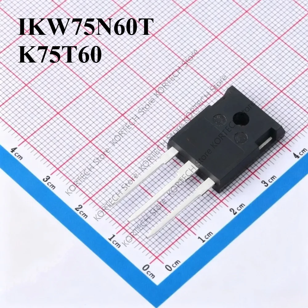 10PCS/LOT Original IKW75N60T K75T60 IGBT FET 600V TO-247 75A
