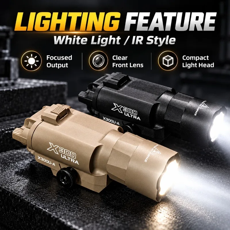 X300-U Nylon LED Infrared Flashlight 20-24mm Rail Hobby Ornament Parts