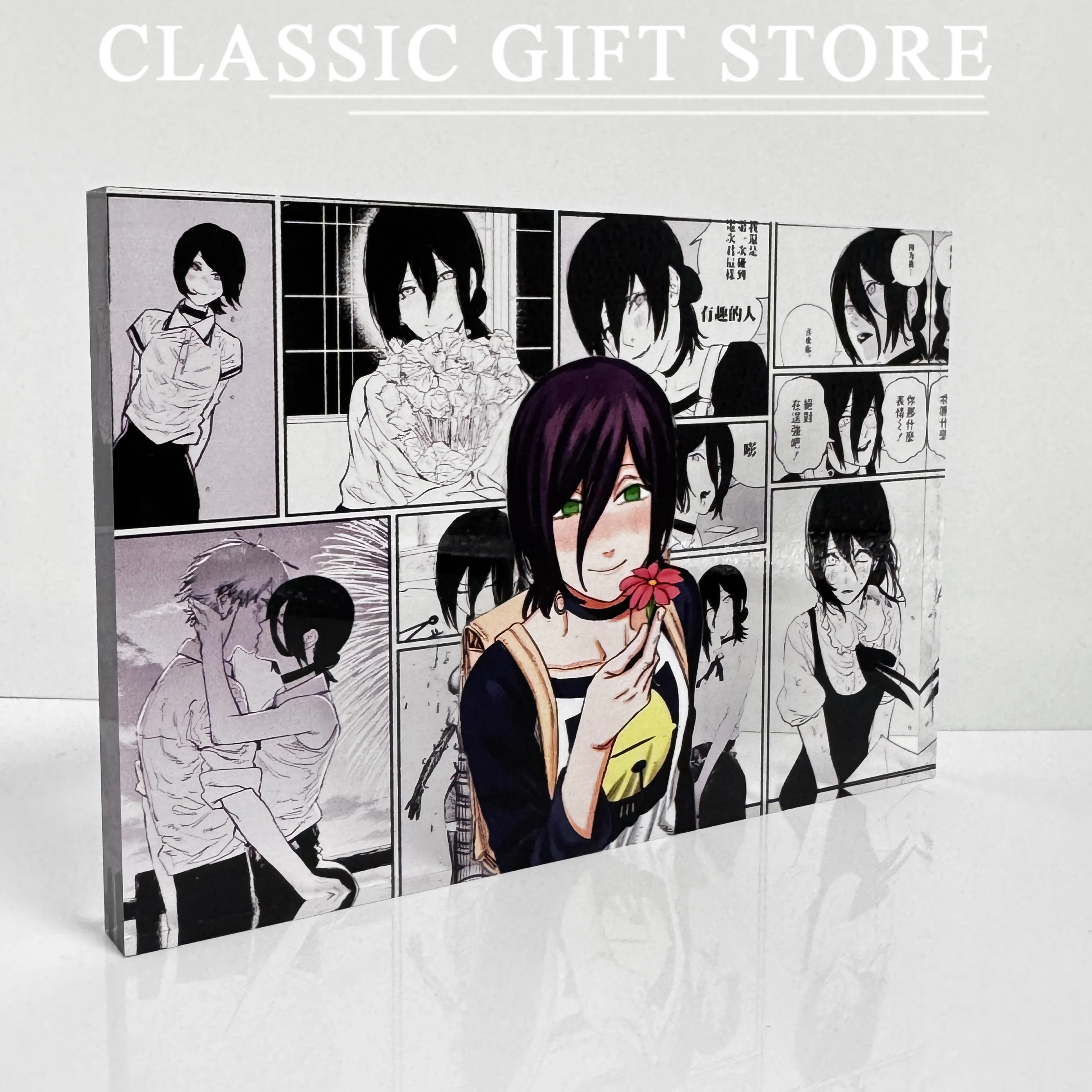 Tronçonneuse homme Reze Denji bricolage brique acrylique Animation Anime marchandises environnantes cadeau d'anniversaire de noël