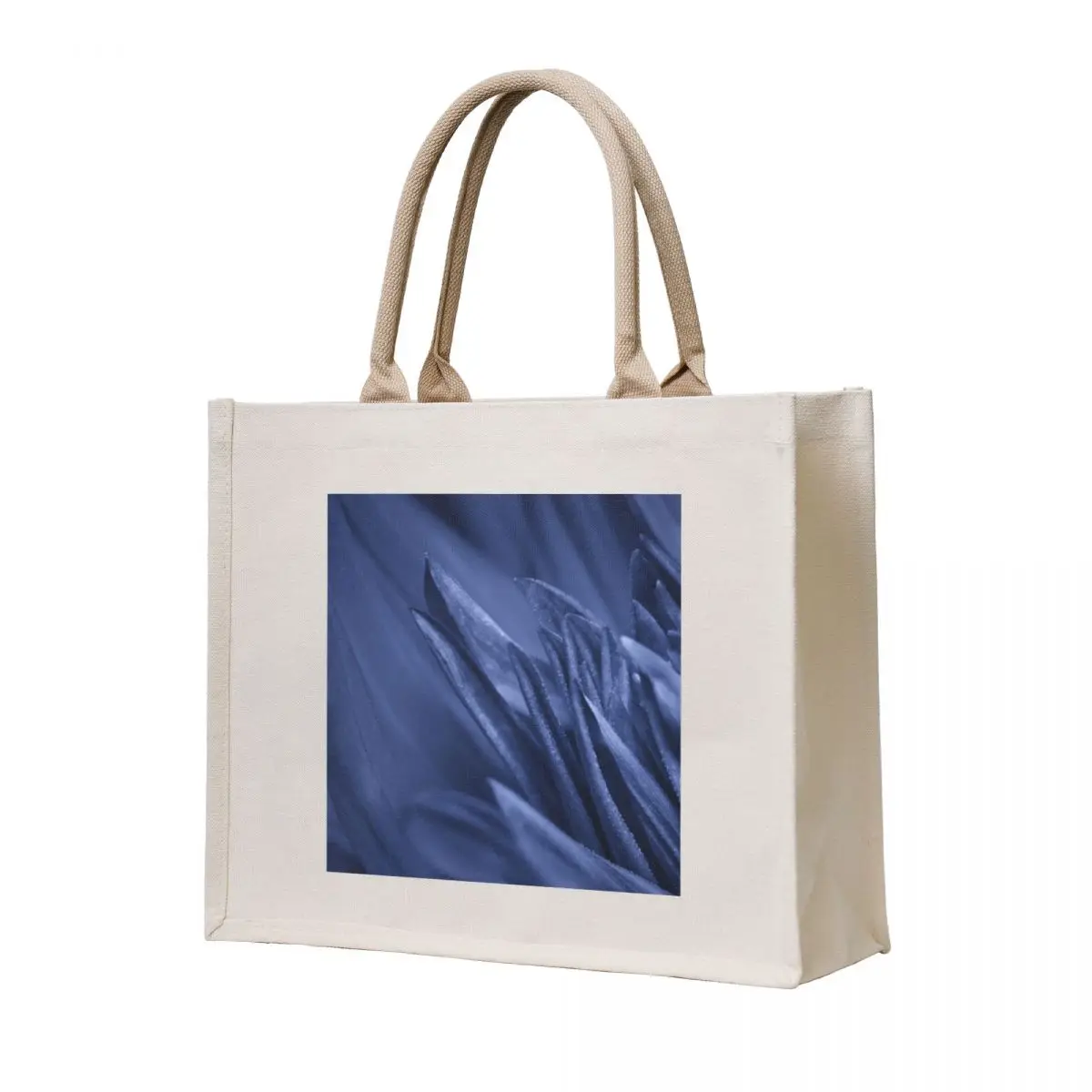

Macro photo of a blue flower Tote Bag cute pouch bag hand bag ladies supermarket folding