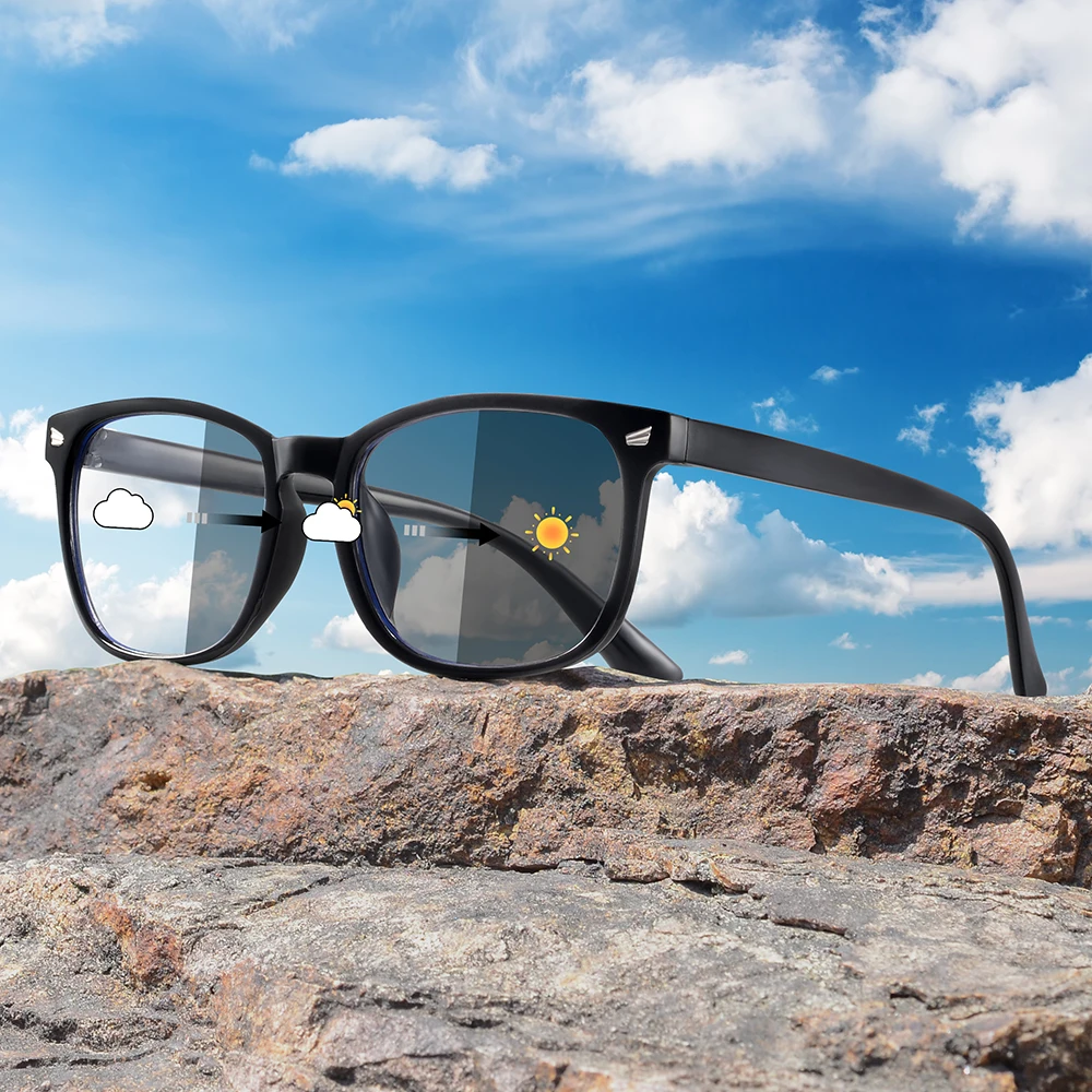 CRIXALIS photochrome Retro-Sonnenbrille für Männer und Frauen, Radfahren, Strand, klassische Vintage-Brille, trendiger Stil, UV400-Farbton