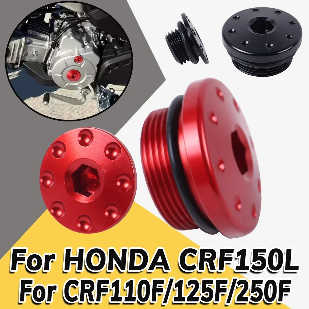 Motorcycle Engine Timing Plug Hole Cover Crankcase Screw Cap For HONDA CRF150L CRF110F CRF125F CRF250F CRF 150 110 Accessories