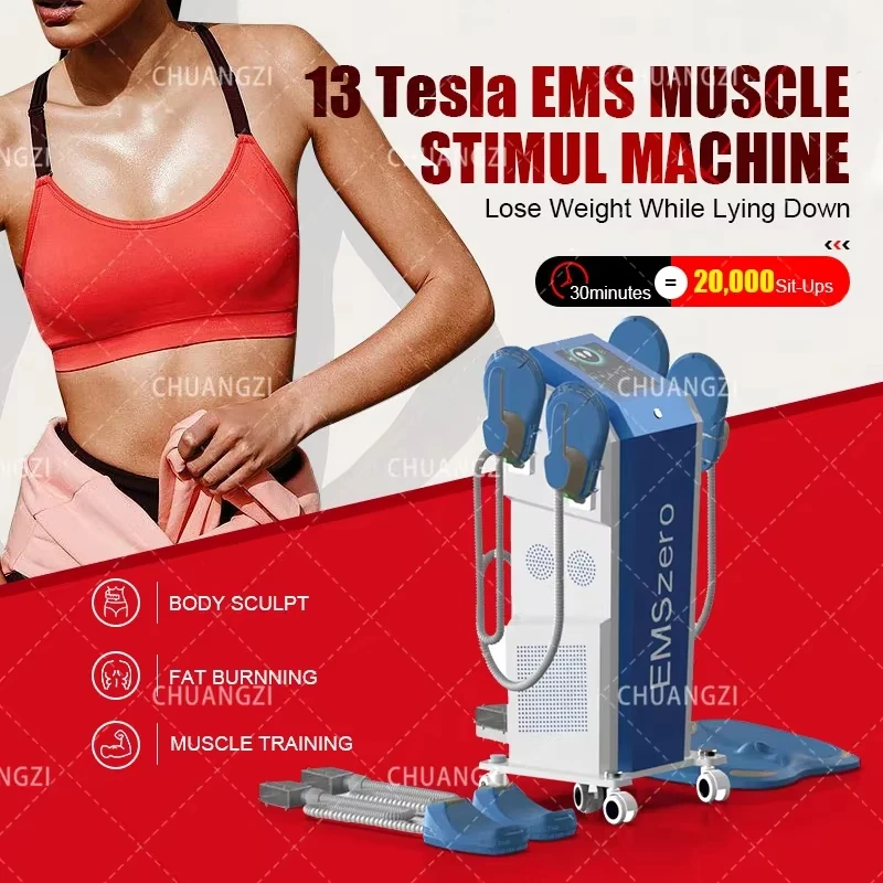 

2024 New 5 Handles RF EMS Sculpt Machine Nova Power 6500W Hi-emt For Sculpting Electromagnetic Body Slimming Fat EMSzero Salon