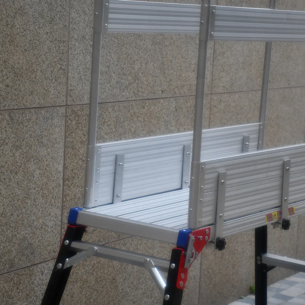 Fence workbench horse stool electrician insulated herringbone foldable armrest platform ladder