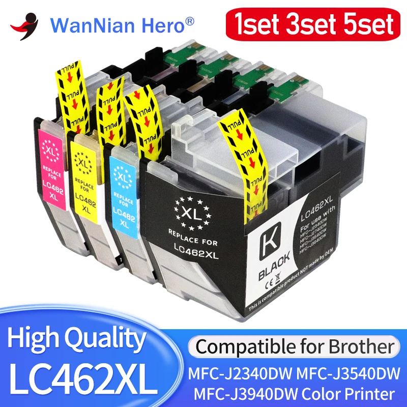 1set~5set LC462 LC462XL LC472XL 472 Compatible InkJet Ink Cartridge For Brother MFC-J2340DW MFC-J3540DW MFC-J3940DW printer