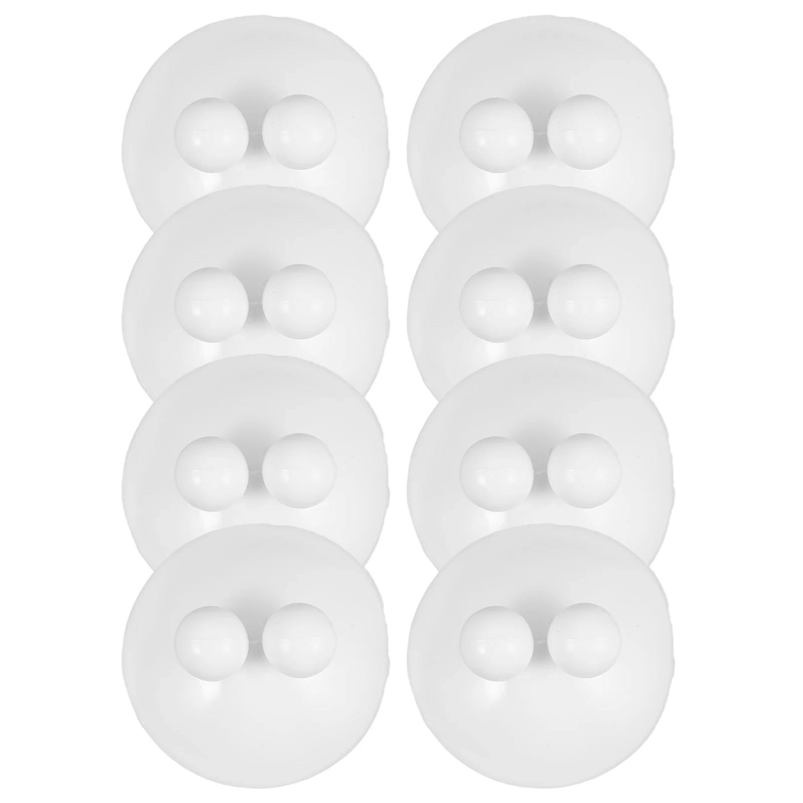 

8pcs Toothbrush Holder Rack Suction Cup Bathroom Kitchen Organizer White Space Saving Easy Install Sturdy Plastic