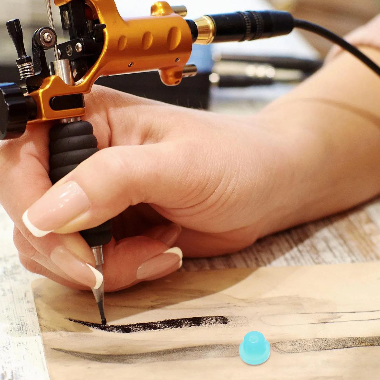 

100pcs Pads Silicone Grommets For Coil Machine Vibration Reduction Pin Cushion Replacement Tips Green