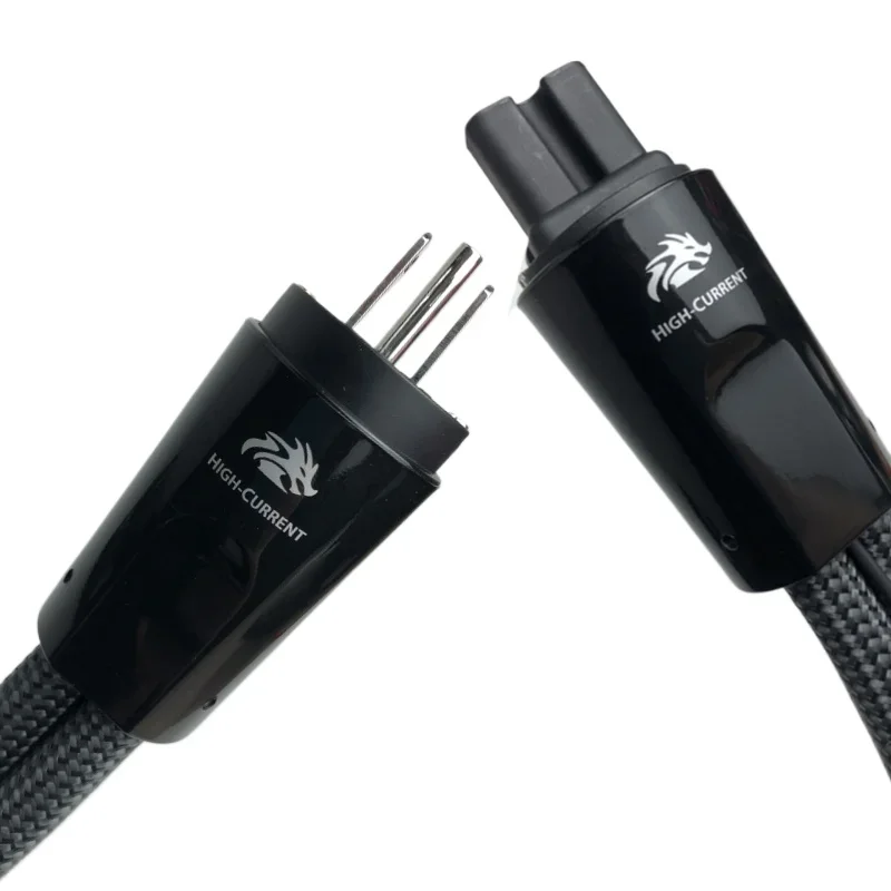 Hi-end Dragon Power Cord US / EU Schuko Plug High Current Low-Z / Noise-Detsipation AC Power Cables HiFi Amplifier Power Wire