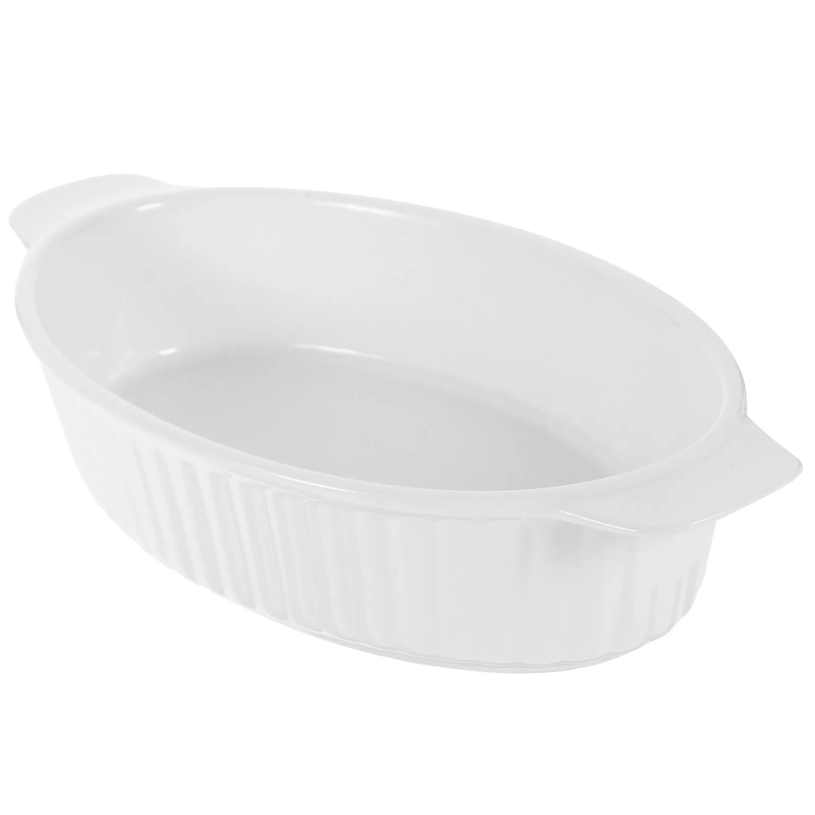 

1Pcs Ceramic Baking Tray Double Handle High Temperature Resistant Bakeware Stackable for Baking Bread Cake Dessert Household