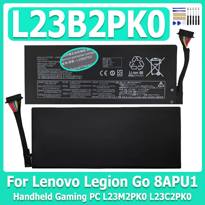 New L23B2PK0 Battery 7.76V 49.2Wh 81Wh 75Wh High-Capacity for Lenovo Legion Go 8APU1 Handheld Gaming PC L23M2PK0 L23C2PK0+Tool