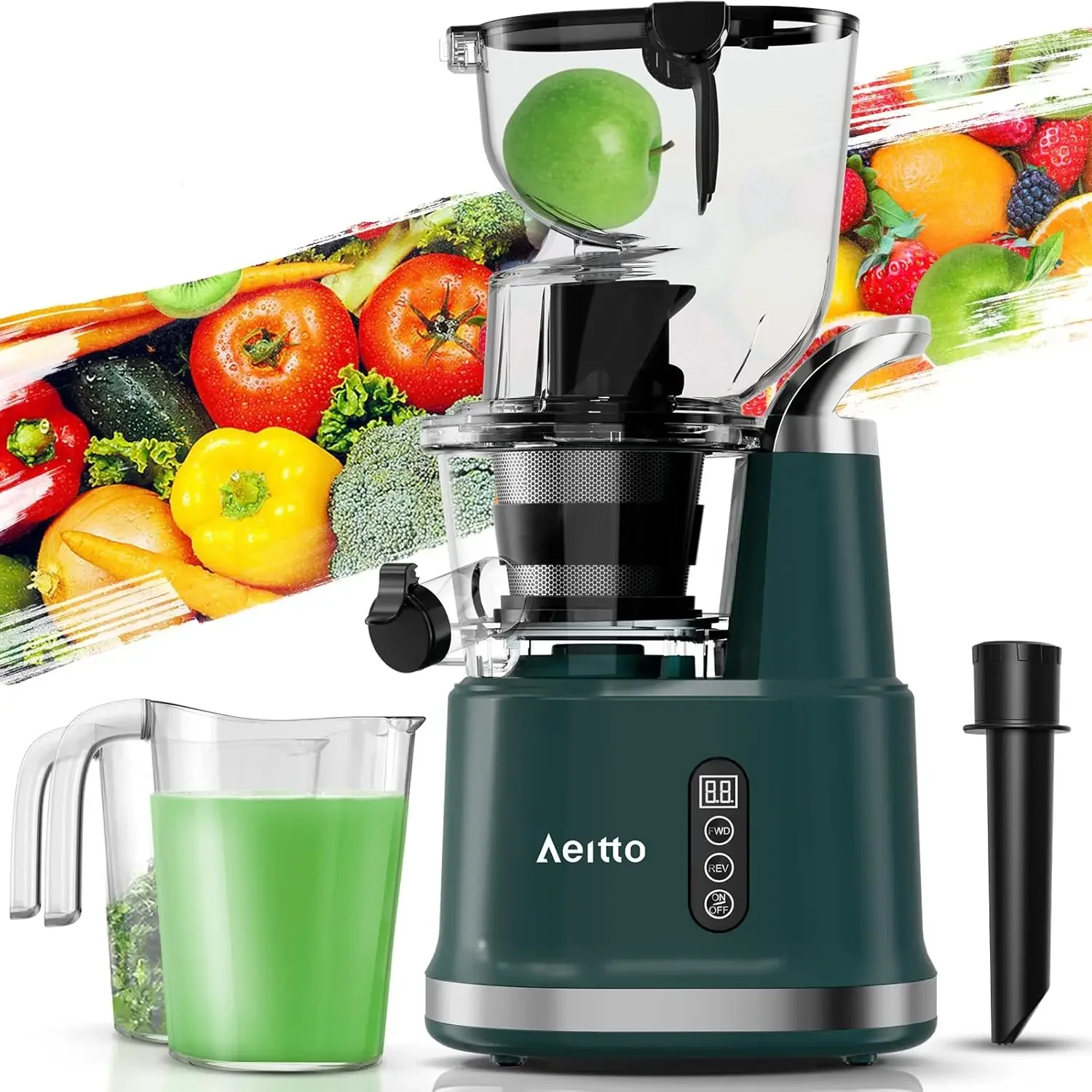 Cold Press Juicer,Slow Masticating Juicer with 3.3