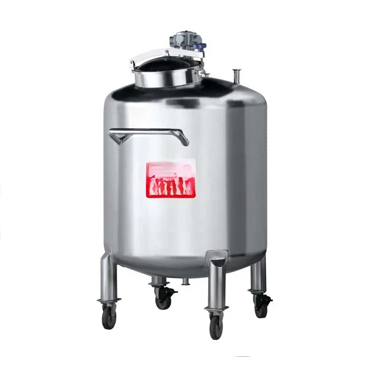 Hot Sales Customized 500L 1000L Stainless Steel S304 316L Mixing Storage Tank For Perfume Or Alcohol Cosmetic Movable Fix