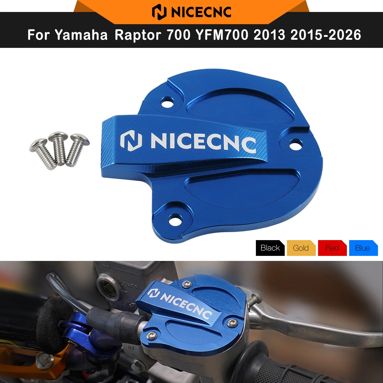 NICECNC for YFZ450R 2009-2026 ATV Throttle Cover for Yamaha Raptor 700 2015-2026 Raptor 700R 2013-2026 YFZ450RSE Aluminum