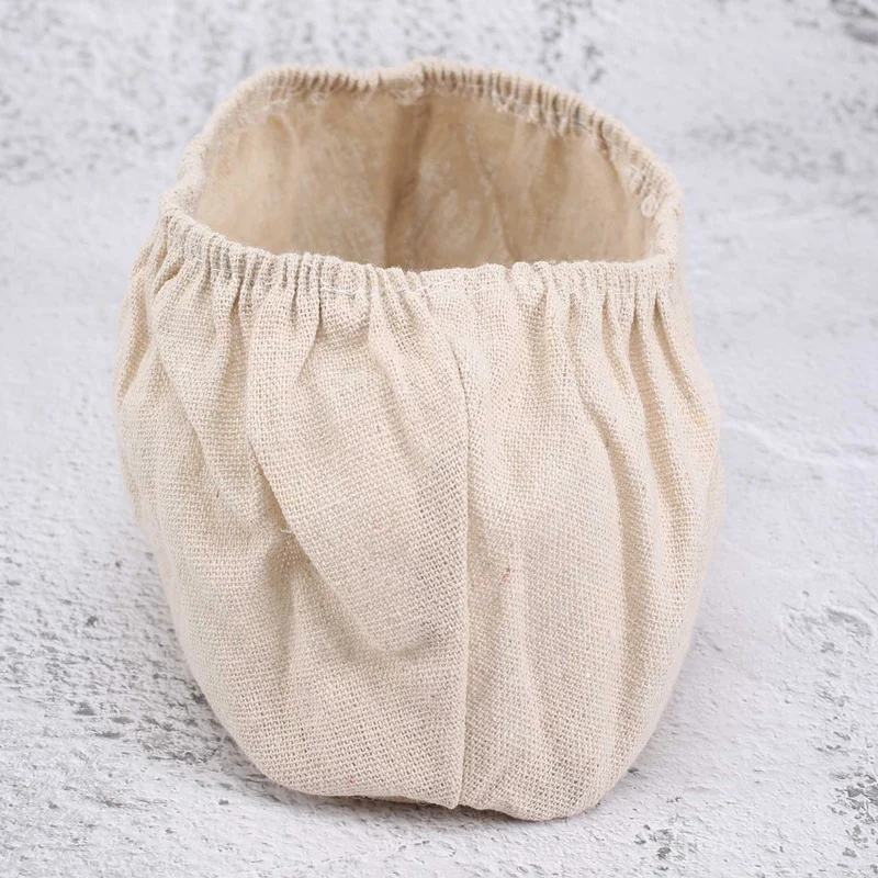 6 Pcs Oval Shape Bread Proofing Basket Cover Natural Rattan Baking Dough Sourdough Proofing Basket Cloth Liner