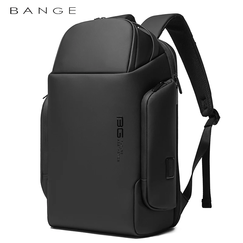 Bange USB Carregamento impermeável Laptop Mochila, Casual Oxford Male Business Bag, 15,6 \