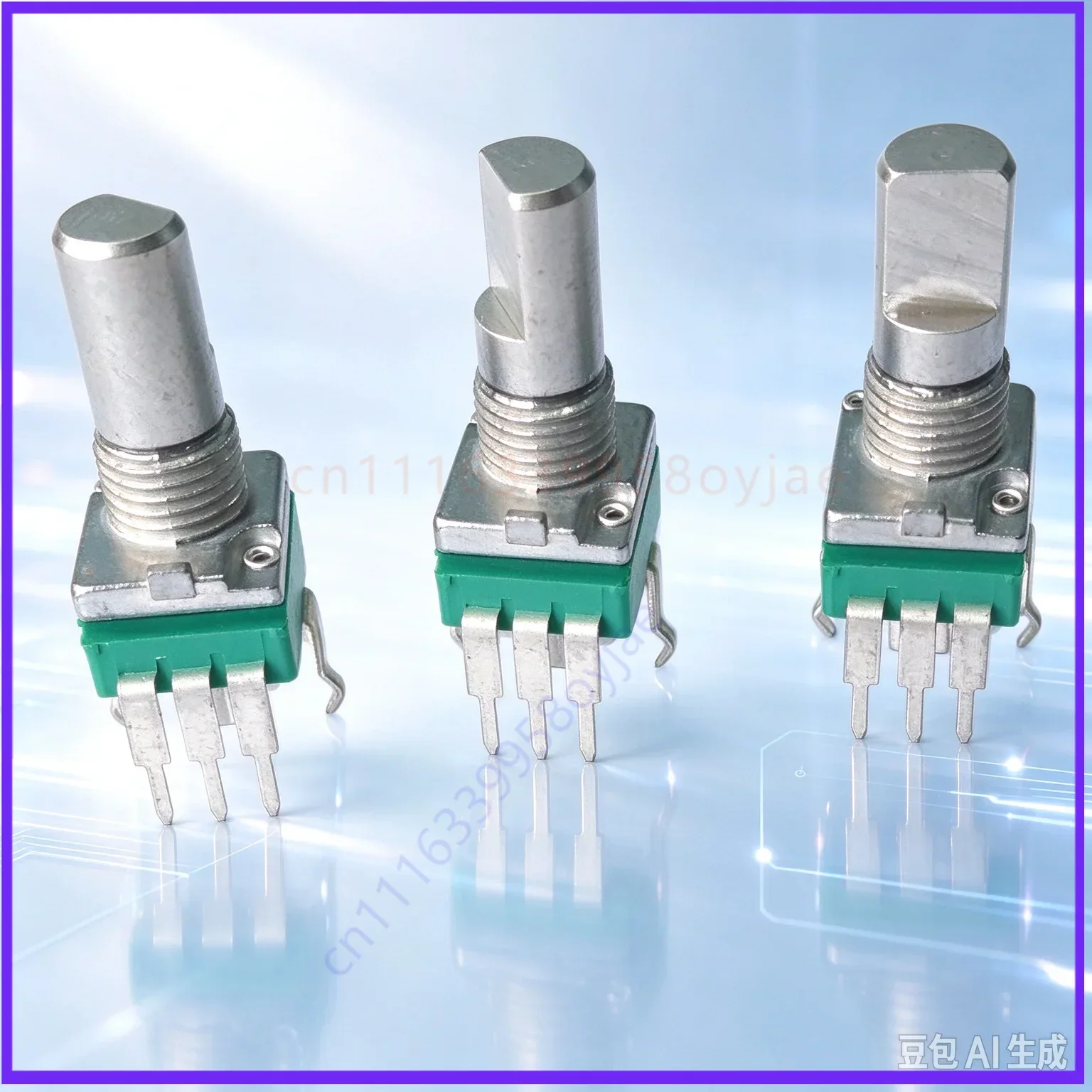 30pcs Vertical Single Gang Potentiometer 097 B10K 50K 100K D Shaft Bracket for Precision Audio
