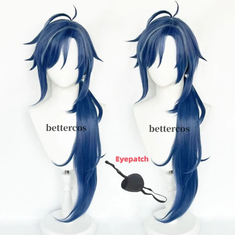 

Kaeya Wig Game Cosplay Long Synthetic Hair Heat Resistant Cosplay Wigs + Wig Cap