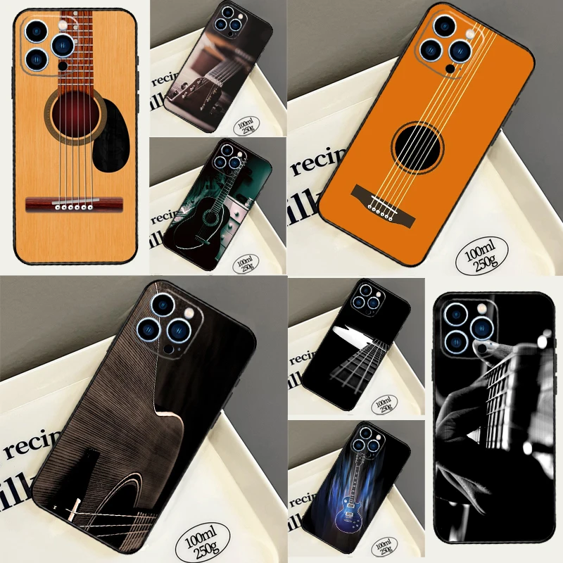 Funda con diseño de guitarra para OnePlus 15 R 12 12R 13T 13 13R 11 10 Pro 10T 8T Nord 5 CE 2 3 4 Lite N20 N30
