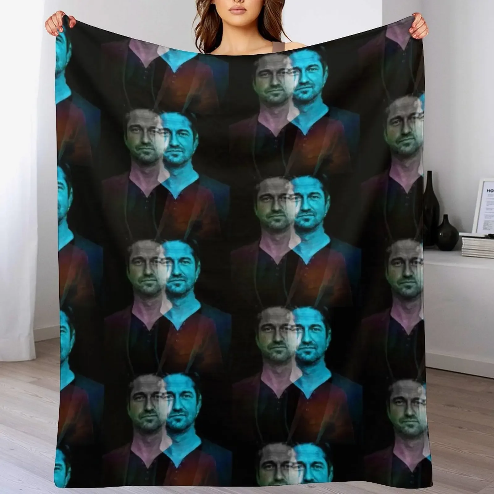 

Gerard Butler Throw Blanket Warm Throw Blanket Gift for Anniversary