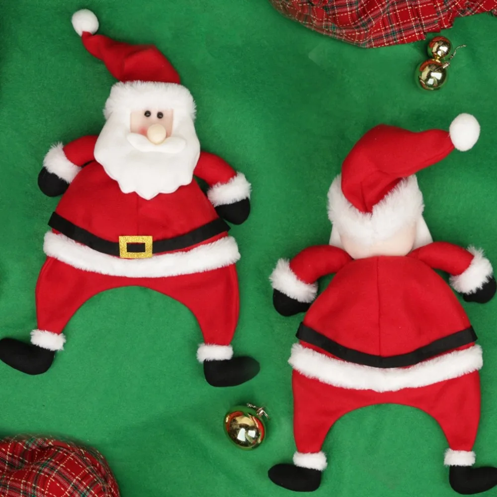 

Creative Cartoon Christmas Hat Ornaments Thick Plush Christmas Cap Accessories Decoration Christmas Cosplay Costume New Year