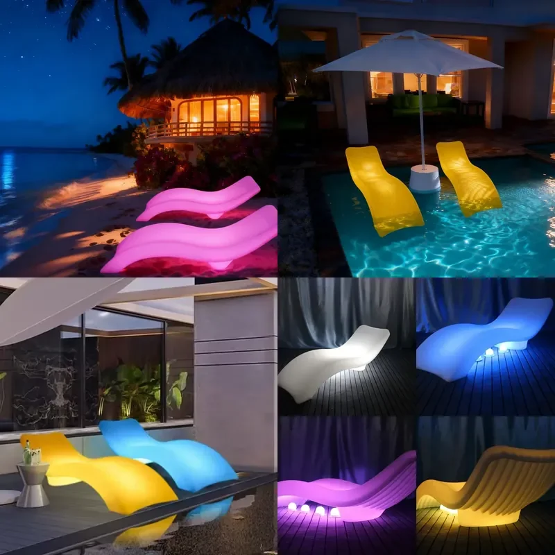 High Quality Fiberglass Plastic Outdoor Hotel Beach Swimming Pool Lounger Chaise Modern Sun Day Bed Lounge Chair