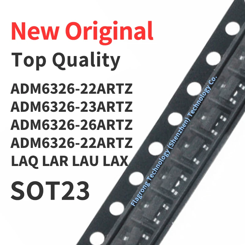 

10 Pieces ADM6326-22ARTZ ADM6326-23ARTZ ADM6326-26ARTZ Silkscreen LAQ LAR LAU LAX SOT23 Chip IC New Original