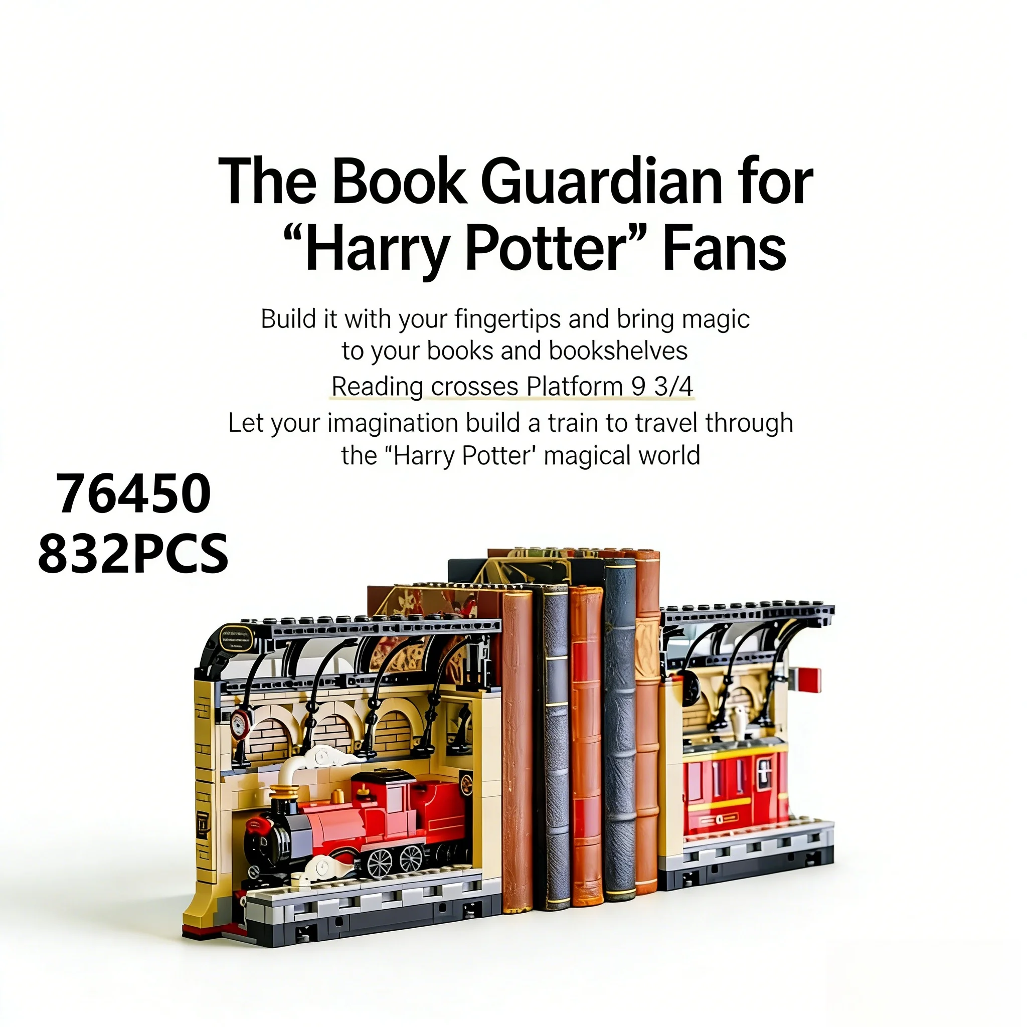 

Новый набор для сборки: 834 детали, модель скоростного поезда для декора книжной полки, 76450, украшение для дома, подарок на день рождения и Рождество