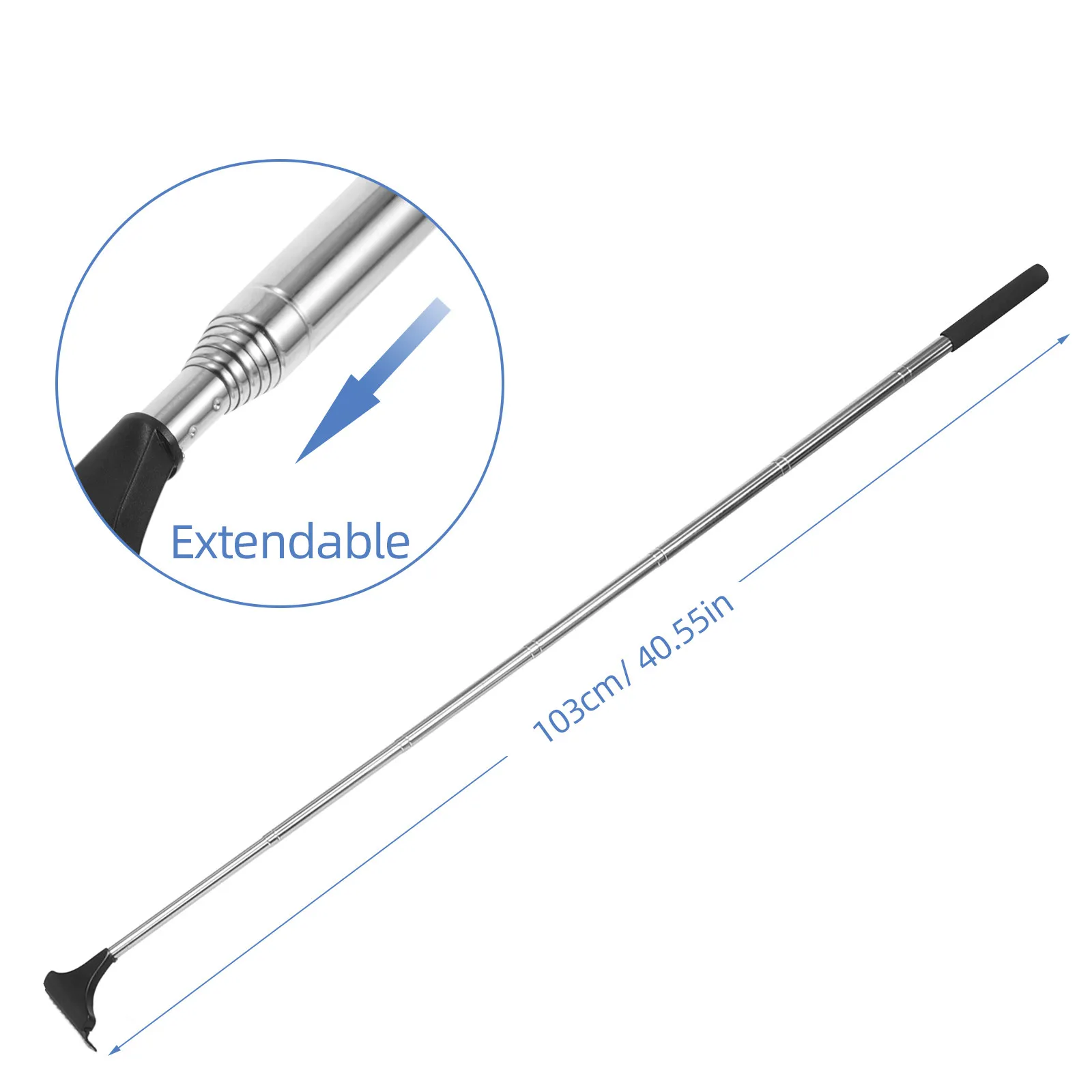 1Set Car Rearview Mirror Wiper Extendable Snow Brush Ice Scraper Car Window Squeegee Water Fog Removal Tool Snow Scraper