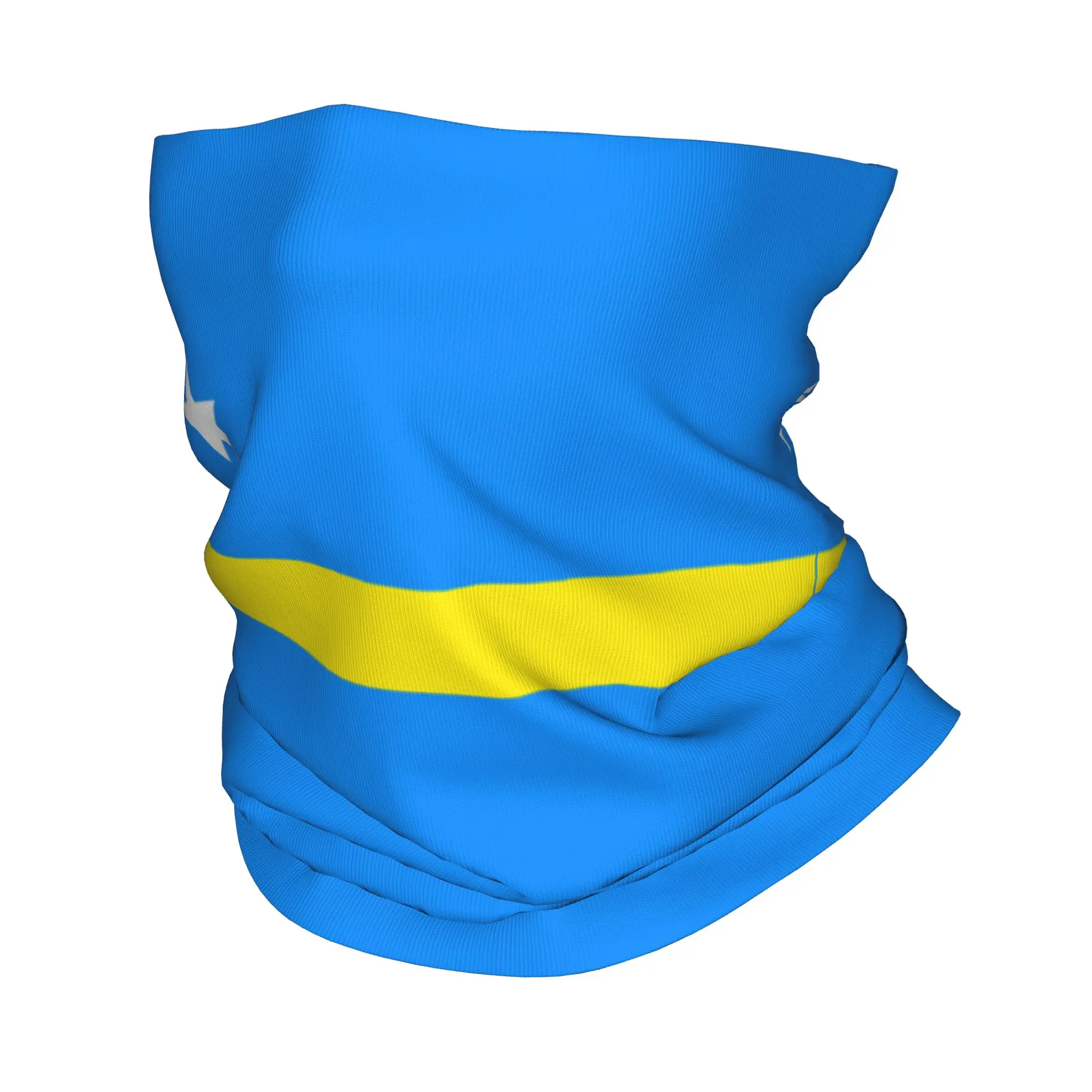 

Minimal Curacao Flag Stars Stripe Art Bandana Neck Gaiter Balaclavas Face Mask Scarf Printed Patriotic Headband Multi-use Adult