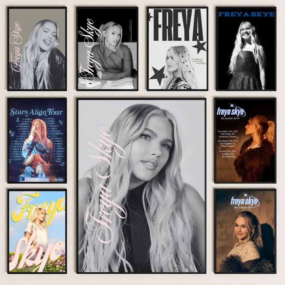 music Freya Skye Poster Poster HD Printing Cozy and Warm Style for Home Decor for Bedrooms Cafes Gift Giving