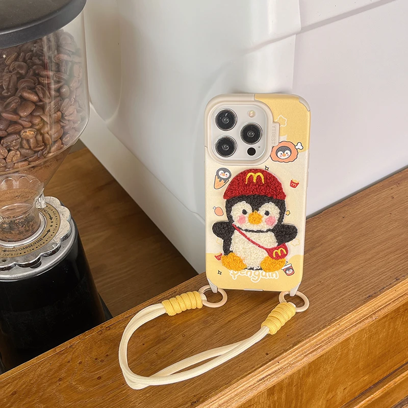 جراب هاتف أنيمي بسوار من السيليكون الناعم بشخصية كرتونية فاخرة لهاتف آيفون 16 برو ماكس 14 11 12 13 15 برو ماكس غطاء خلفي لمصد الصدمات #6