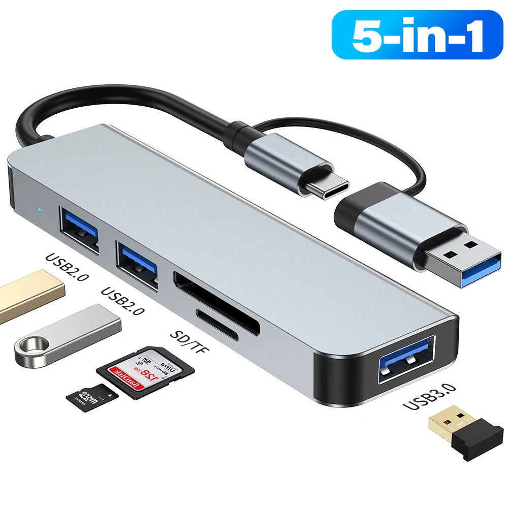 8 7 5 w 2 koncentrator USB 3.1 zewnętrzna stacja dokująca do laptopów Multi-hub C usb typ c stacja dokująca 5 Gb/s TF SD Czytnik kart 3.5Audio