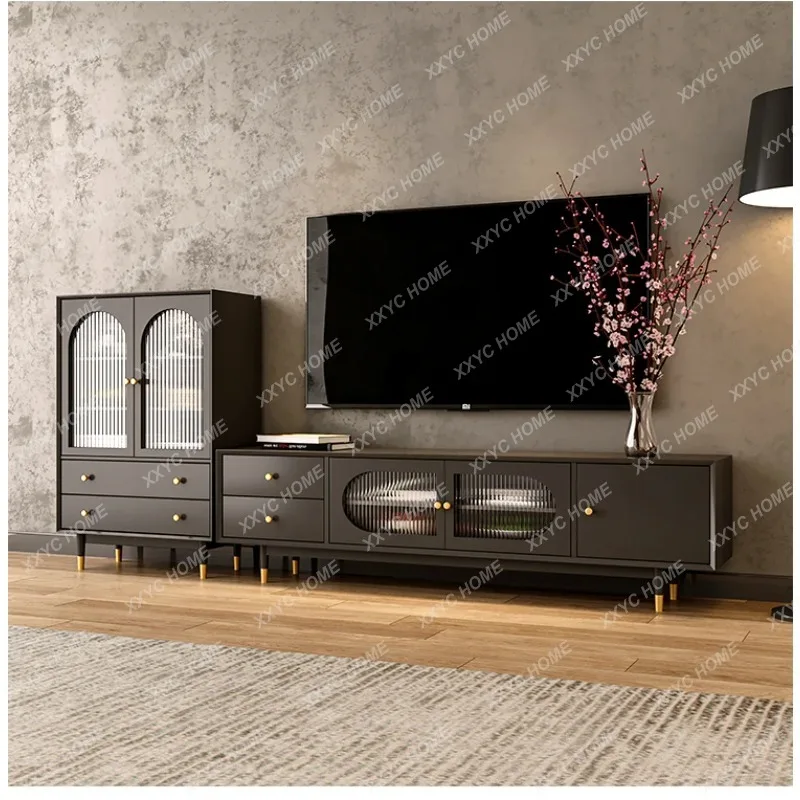 XX medieval solid wood TV cabinet simple modern small apartment audio-visual cabinet