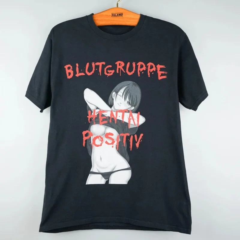 Vintage Hentai Positive t shirt Streetwear Harajuku