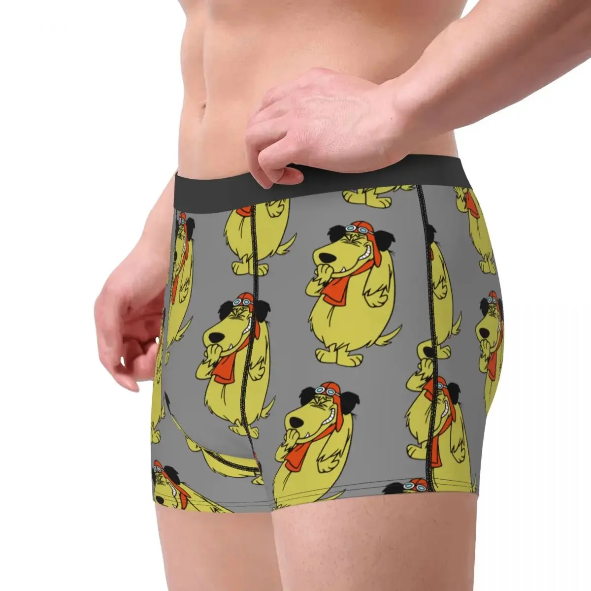 Men's Muttley Wacky Races Underwear Cartoon Hot Boxer Briefs Shorts Panties Male Breathable Underpants