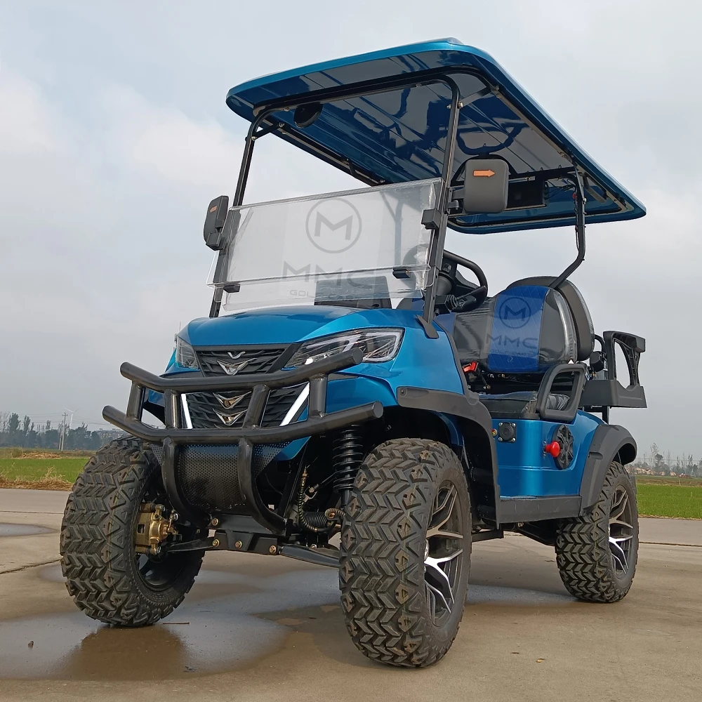 5kw Motor 6 Seats Golf Car Independent Suspension Electromagnetic parking 14 Inch Tires Electric Golf Cart