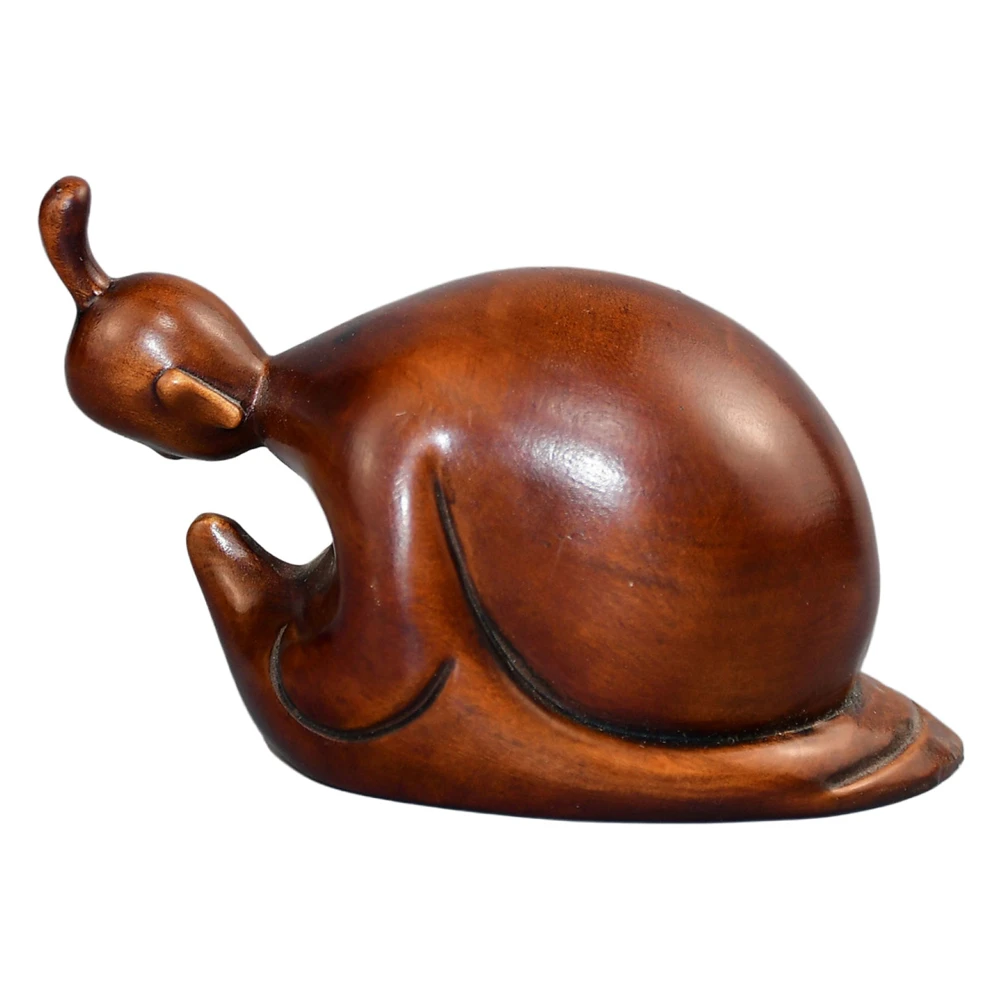 Sculpture sur bois artisanat d'art à domicile Figurine d'escargot sculpté en bois Zen calme sérénité Patience pleine conscience moreture paisible Poise