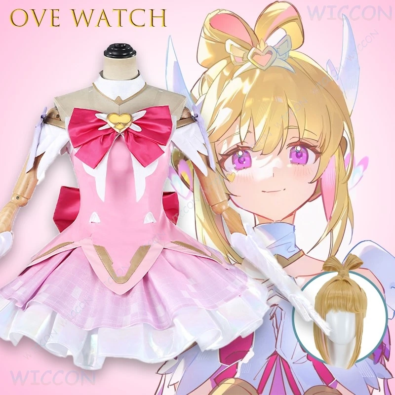 

Game Accurate Outfit Ove Watch Juno Mythic Skin Magical Girl Cosplay Costume Full Set With Accessories Women Hallween