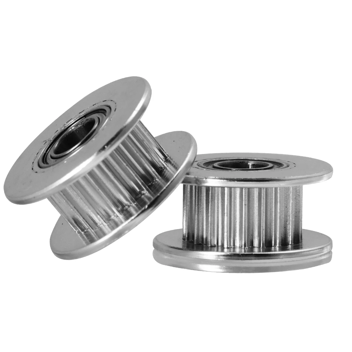 

5pcs 3D 2GT 20T 5mm Bore 6mm Belt Synchronous Wheel Aluminum Idler Synchronous Wheel 5Mm Bore Idler Pulley Timing System