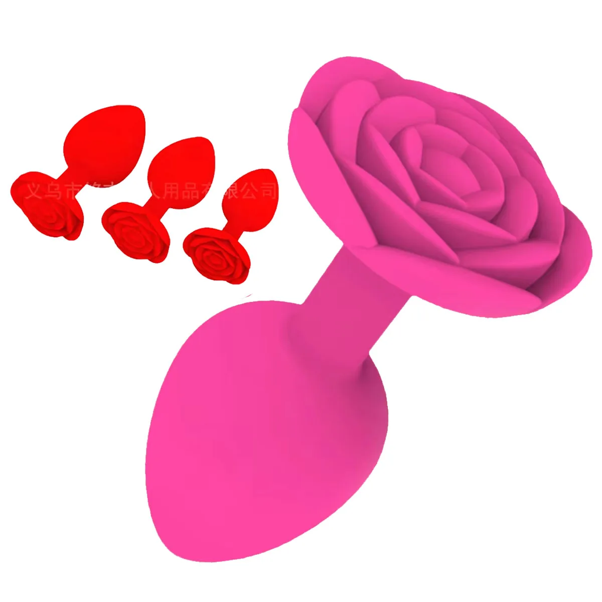 ORISSI New Red Rose Silicone Anal Plug: Alternative Adult Erotic Toy - Factory Wholesale & Drop-Shipping Hot Sale