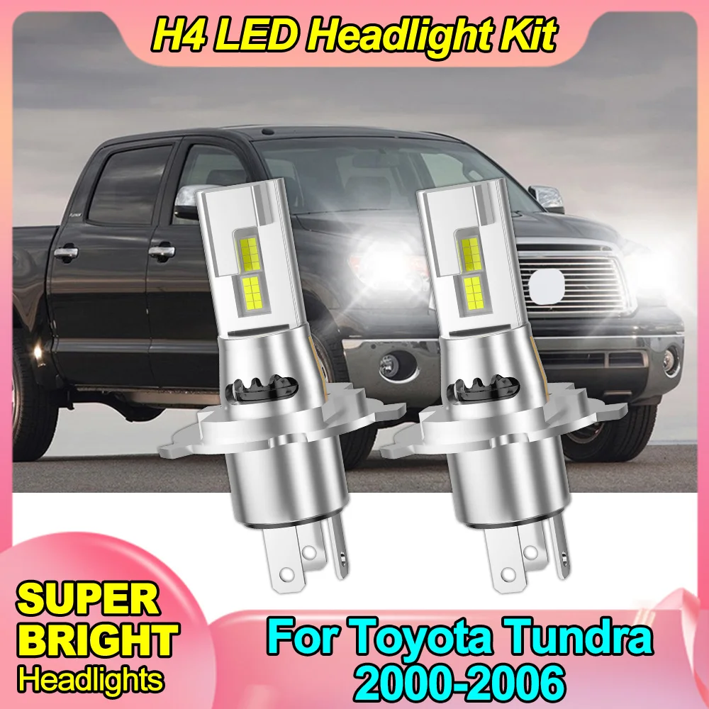 

2 шт. 9003 H4 светодиодные ксеноновые белые фары комплект ламп дальнего света 200 Вт 20000LM 6000K белые лампы для Toyota Tundra 2000-2006