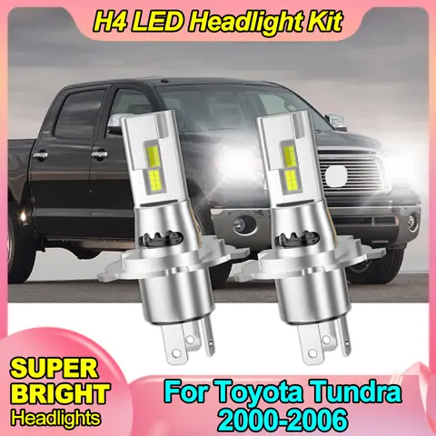 2PCS 9003 H4 LED Xenon White Headlight Hi-Lo Beam Bulbs Kit 200W 20000LM 6000K white light Bulbs For Toyota Tundra 2000-2006
