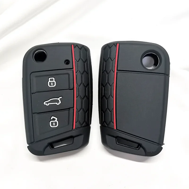 

For VW Golf 7 GTI POLO T-Cross T-Roc Touran Tiguan Skoda Octavia Rapid Kodiaq Fabia Seat Ibiza Leon Ateca Arona Key Case Cover