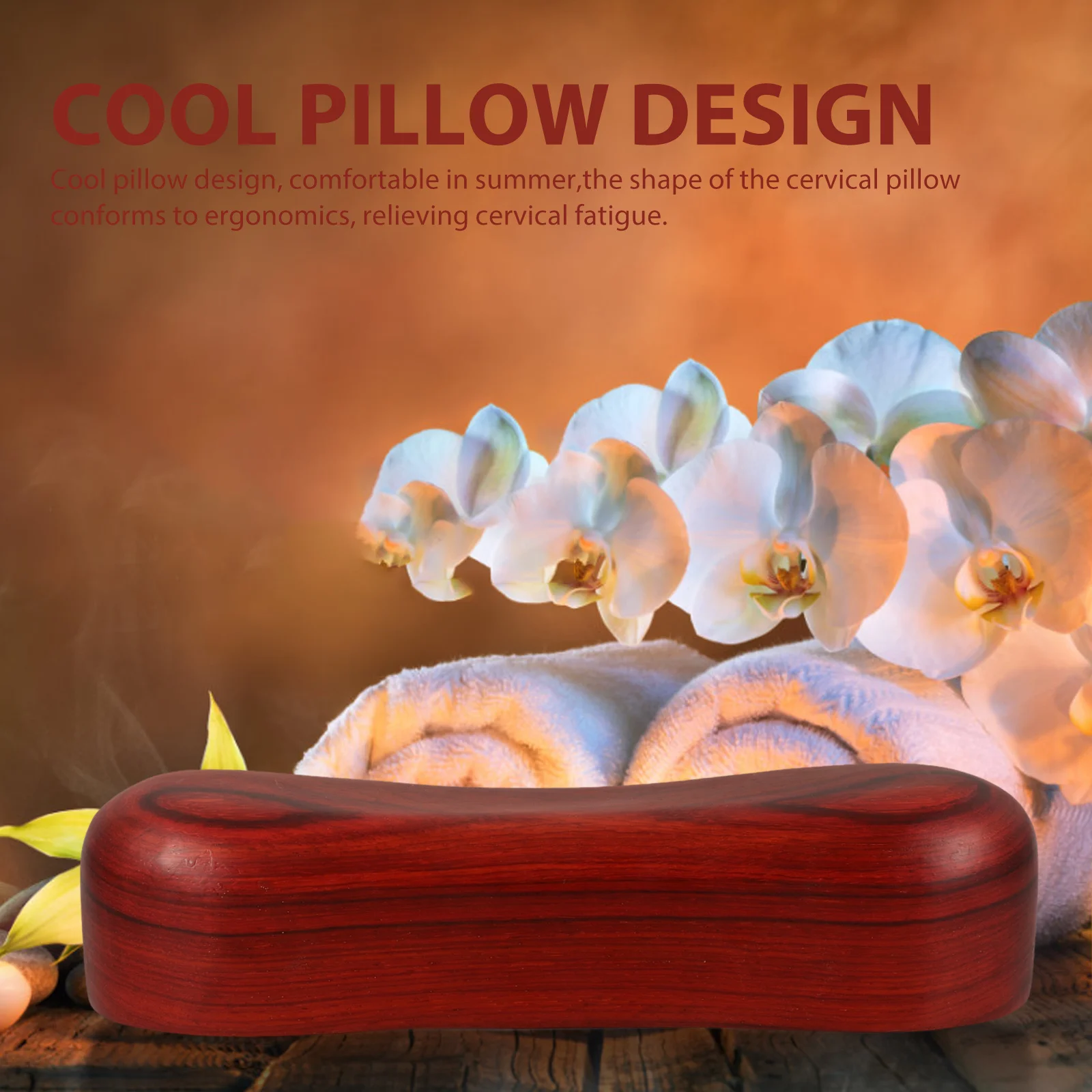 

cylinder pillow sauna pillow sauna room pillow neck pillow cervical pillow lumbar pillow solid wooden pillow