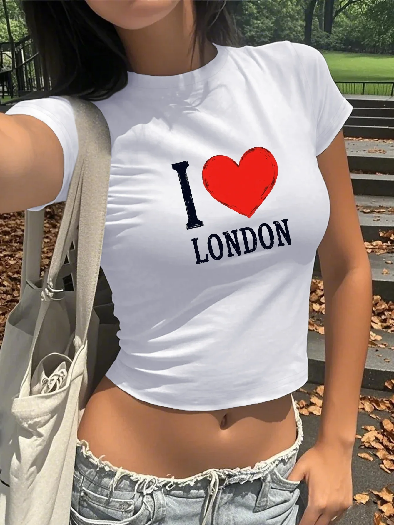 Women's Cropped T-Shirt - I Lo - огляд і ціна Street Fashion London