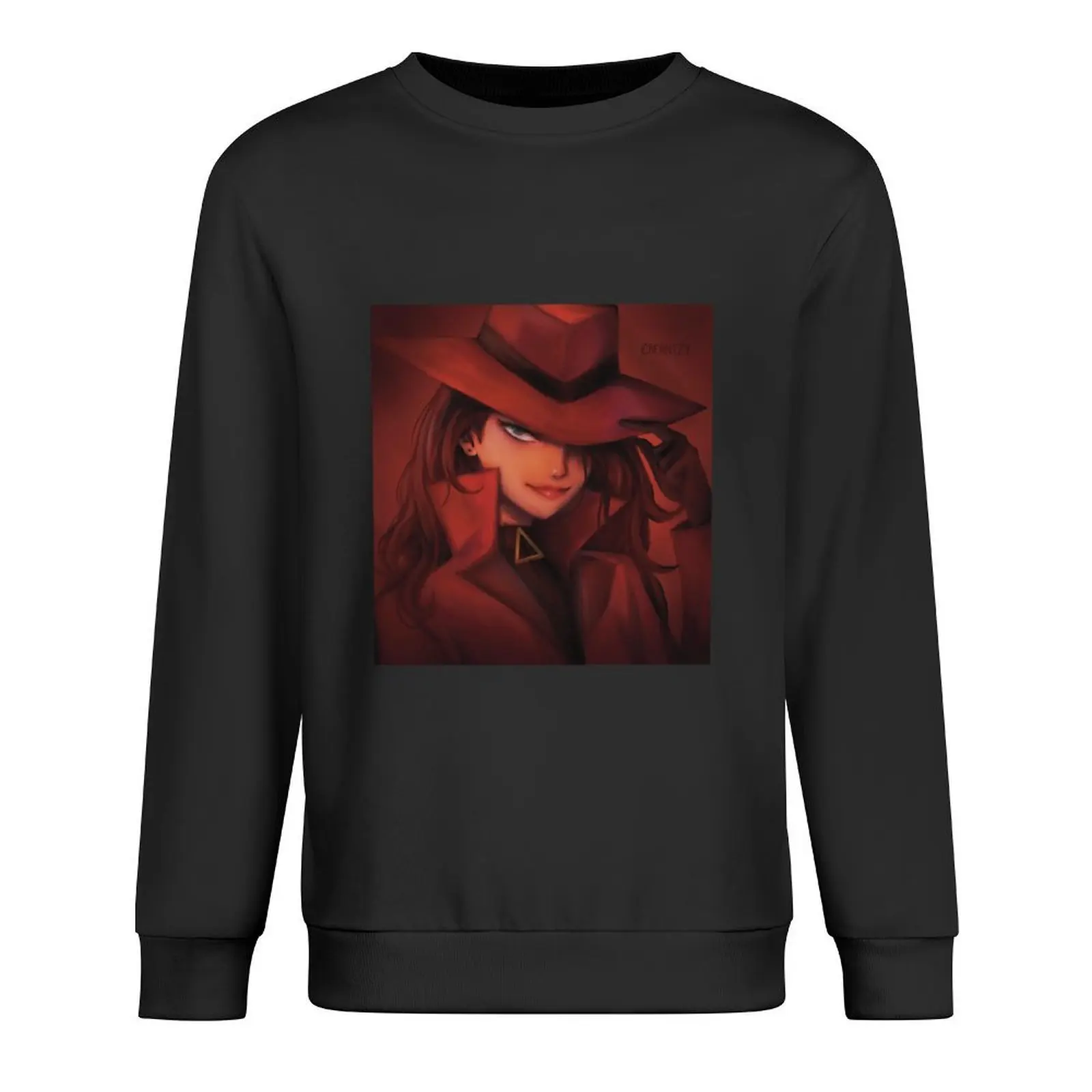 

Carmen Sandiego Pullover mens clothing japanese style graphic t shirts men mens designer clothes new sweatshirt