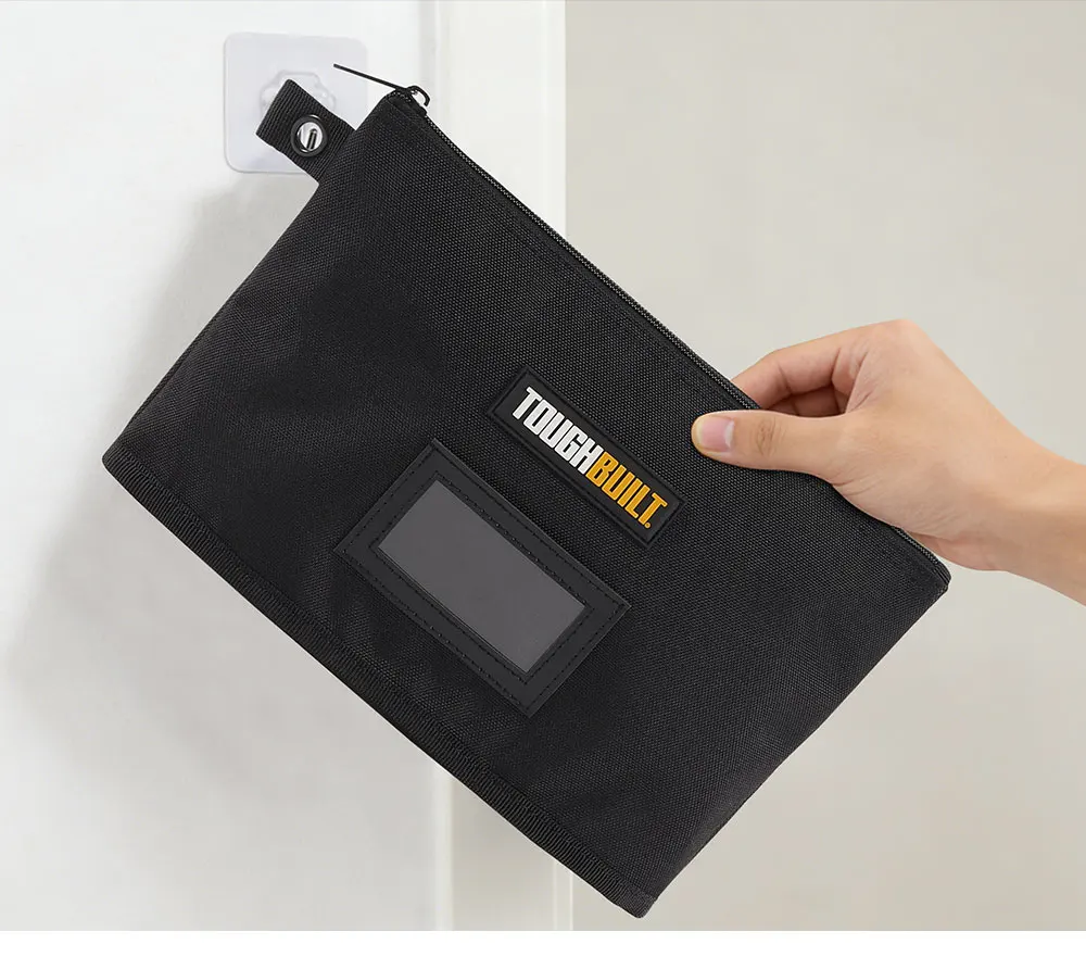 TOUGHBUILT Reißverschluss-Dokumententasche Verschleißfeste Stoff-Werkzeugtasche TB-95-12 – Detail 12
