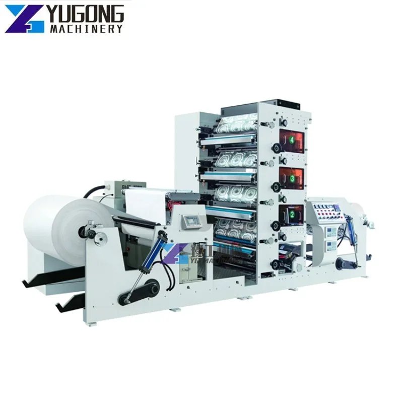 Label Flexo Printing Machine High Quality Coffee Paper Cup Adhesive Flexo Coated Paper Label Flexo Printing Machine